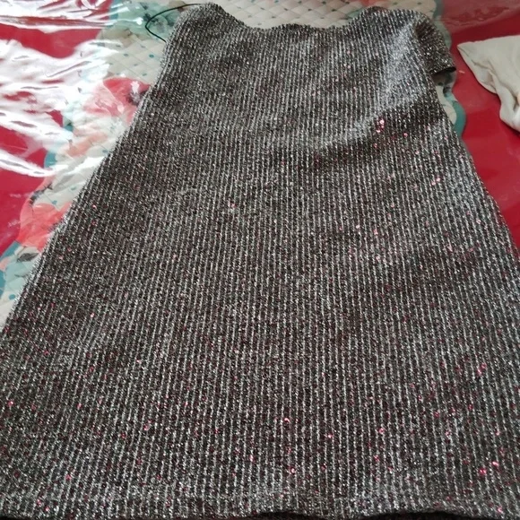 For Love & Lemons Constance Sparkle Slip Party Dress Silver Size Xs - Picture 6 of 9